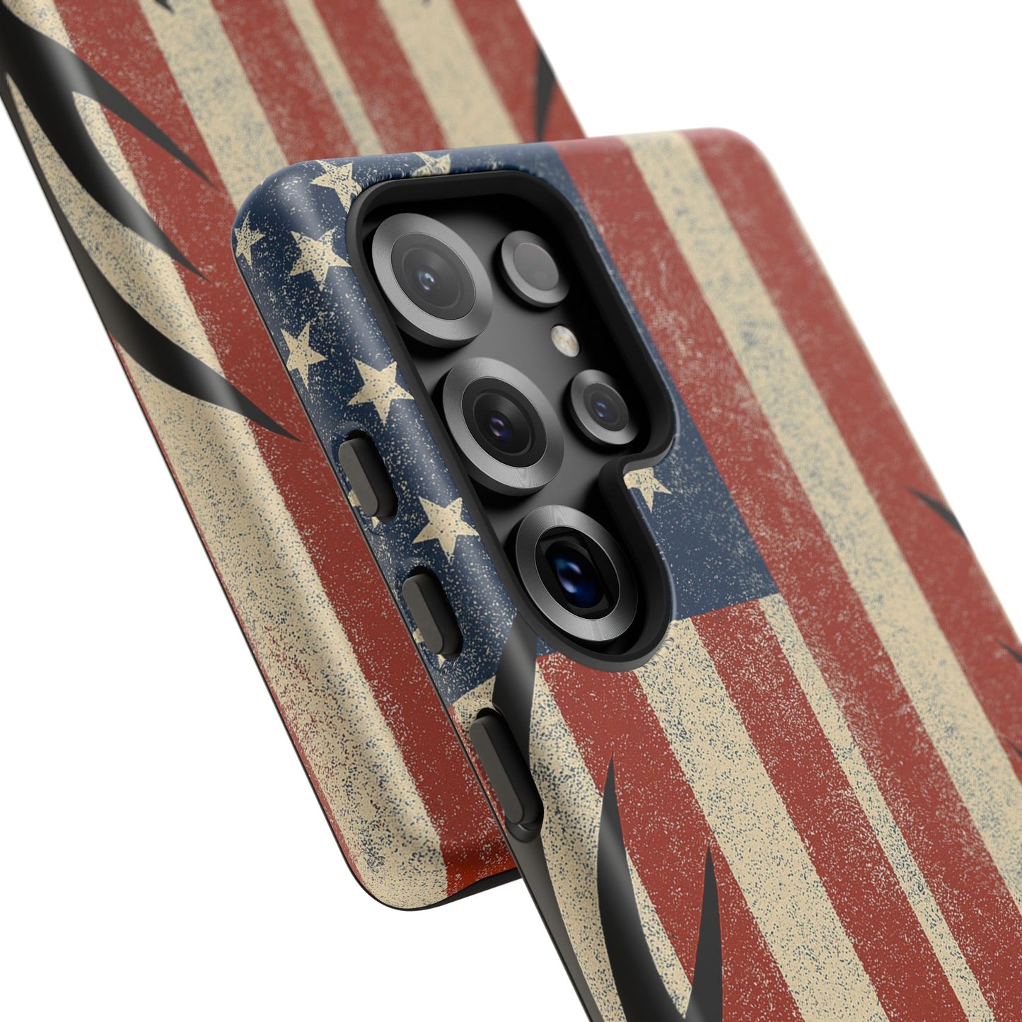Deer Hunting American Flag Tough Phone Case