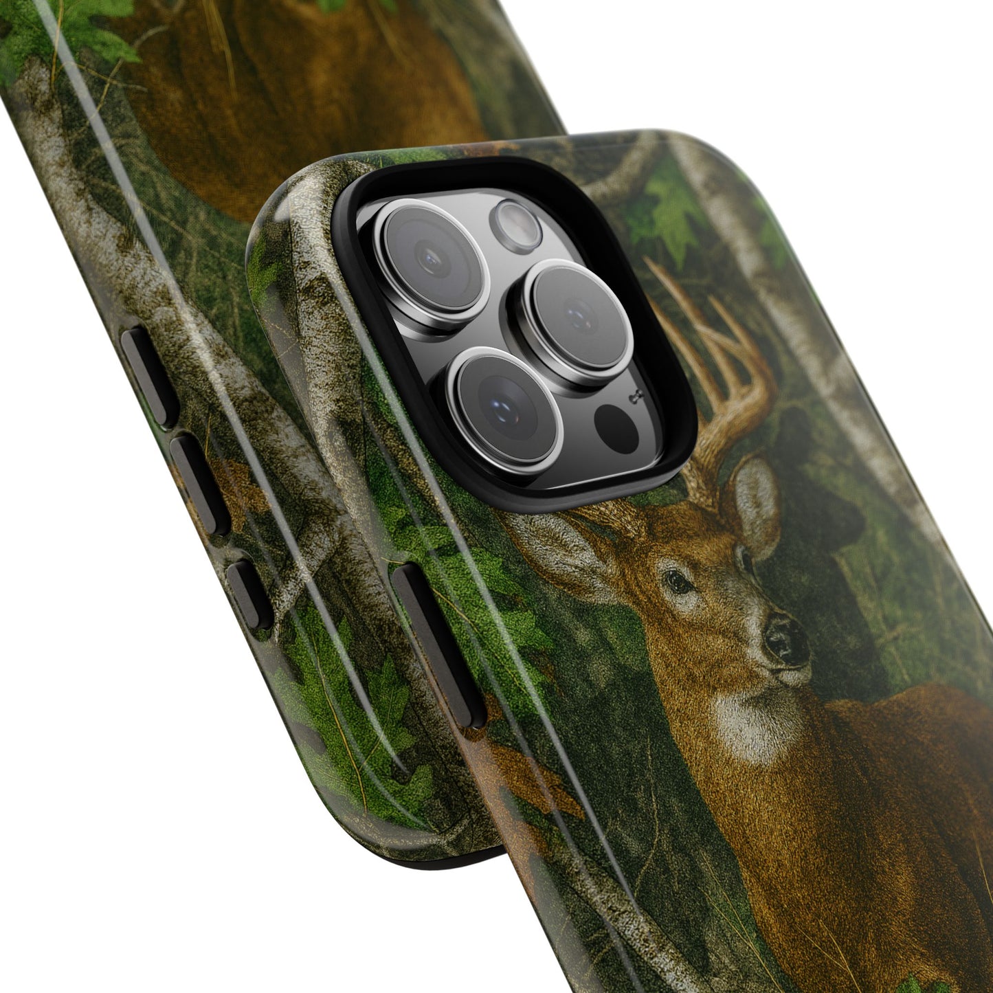 Deer Vintage Tree Camouflage Tough Phone Case