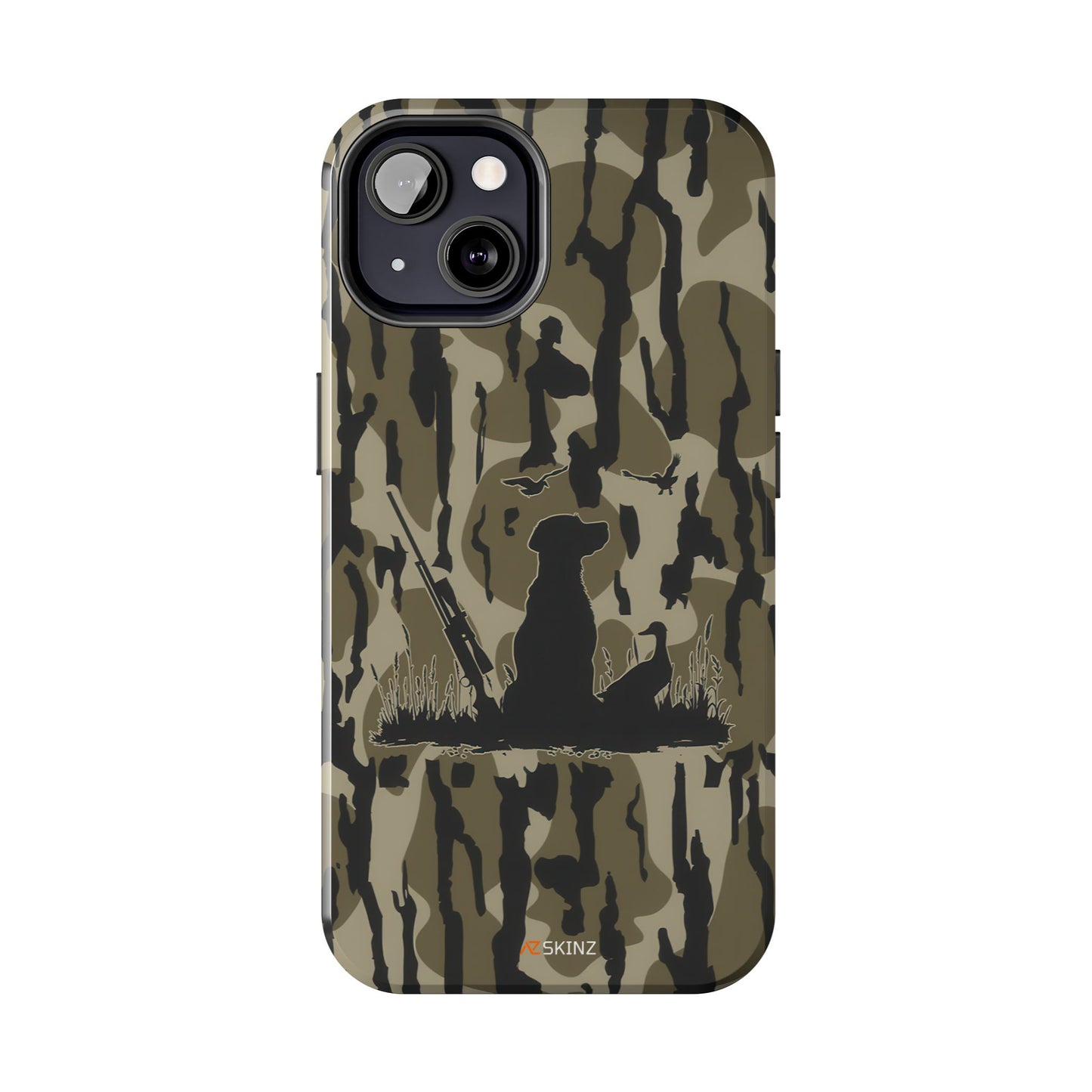 VINTAGE DUCK HUNTING CAMO TOUGH PHONE CASE – DOG HUNTER GIFT