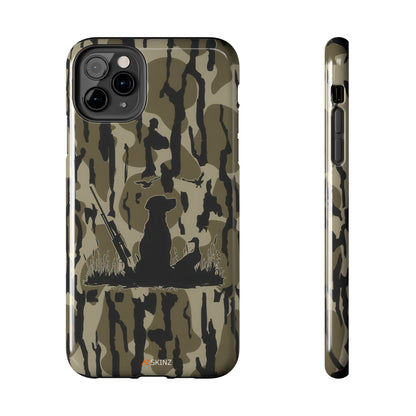 VINTAGE DUCK HUNTING CAMO TOUGH PHONE CASE – DOG HUNTER GIFT