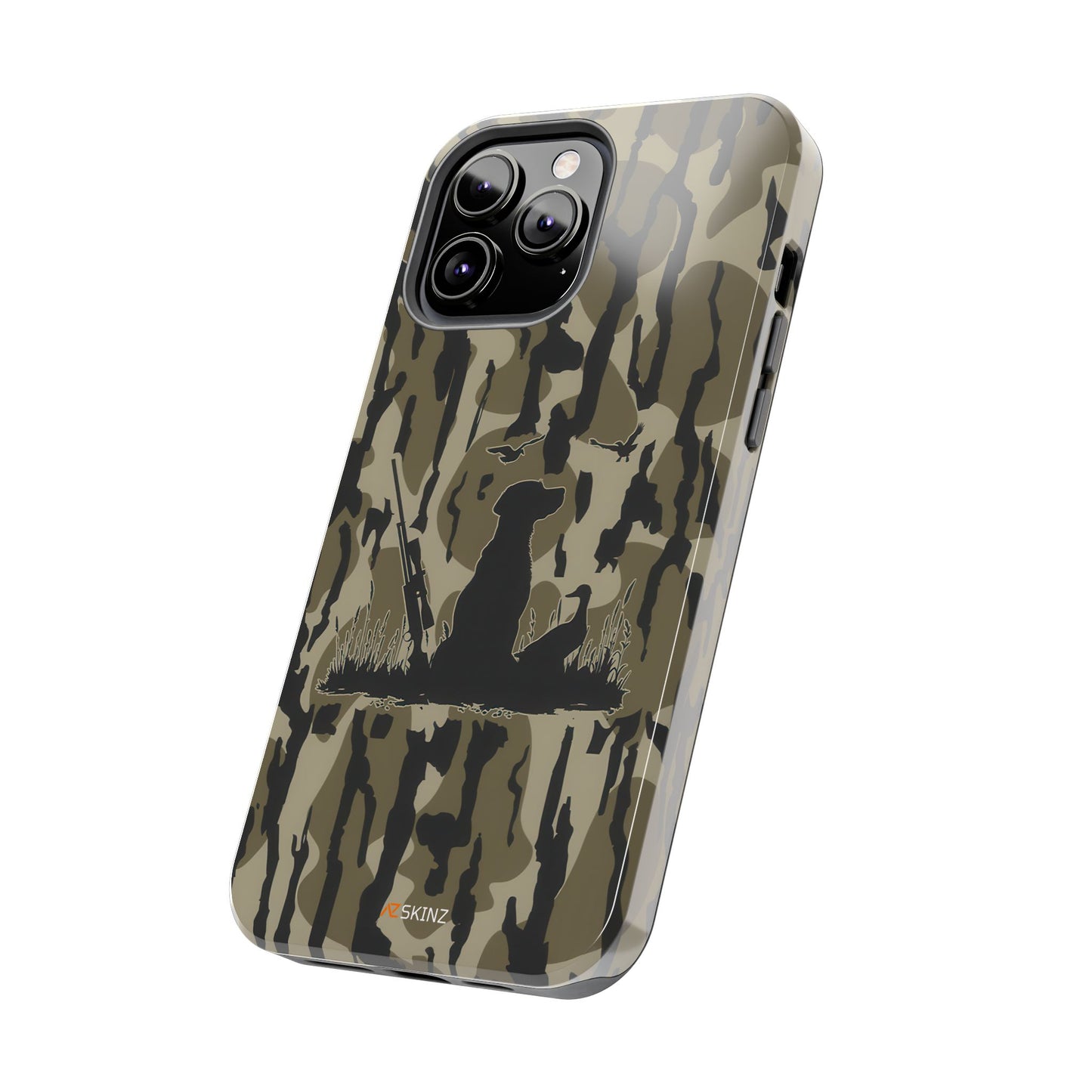 VINTAGE DUCK HUNTING CAMO TOUGH PHONE CASE – DOG HUNTER GIFT