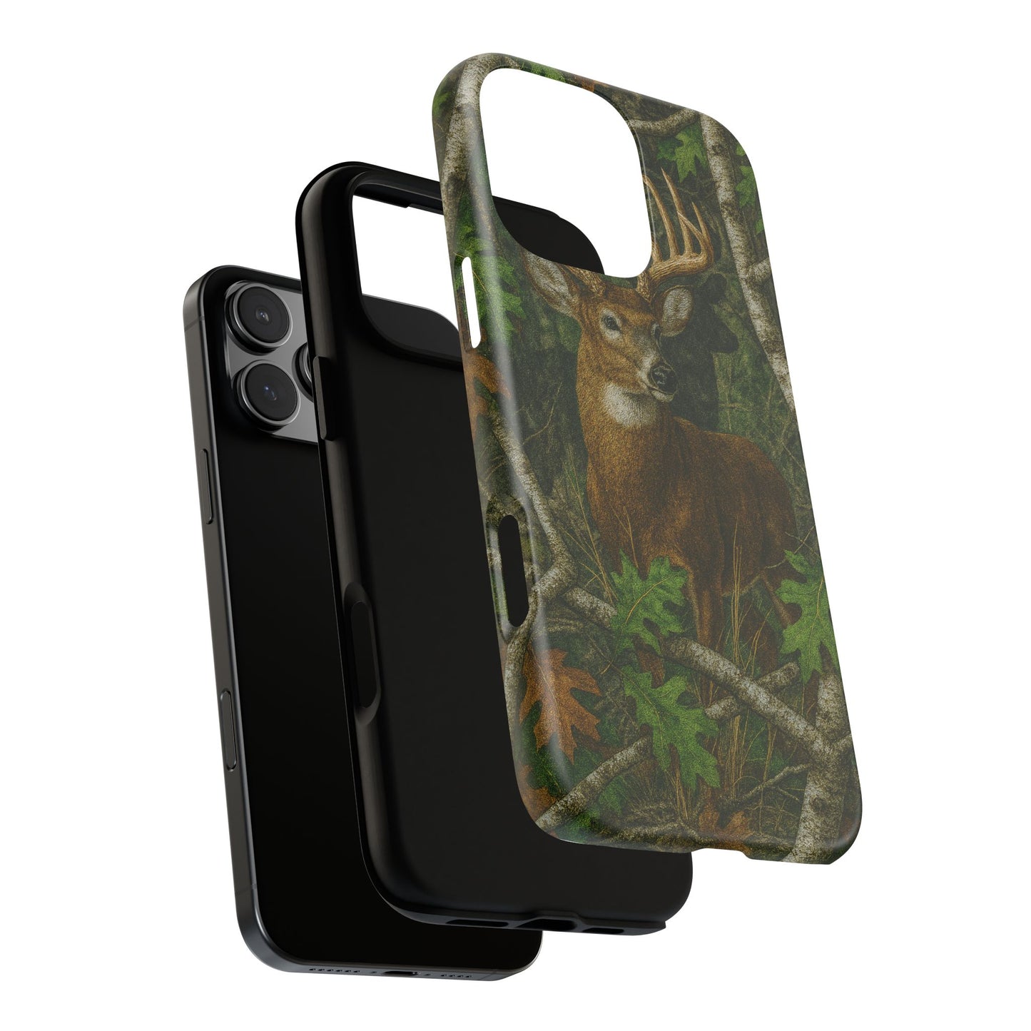 Deer Vintage Tree Camouflage Tough Phone Case