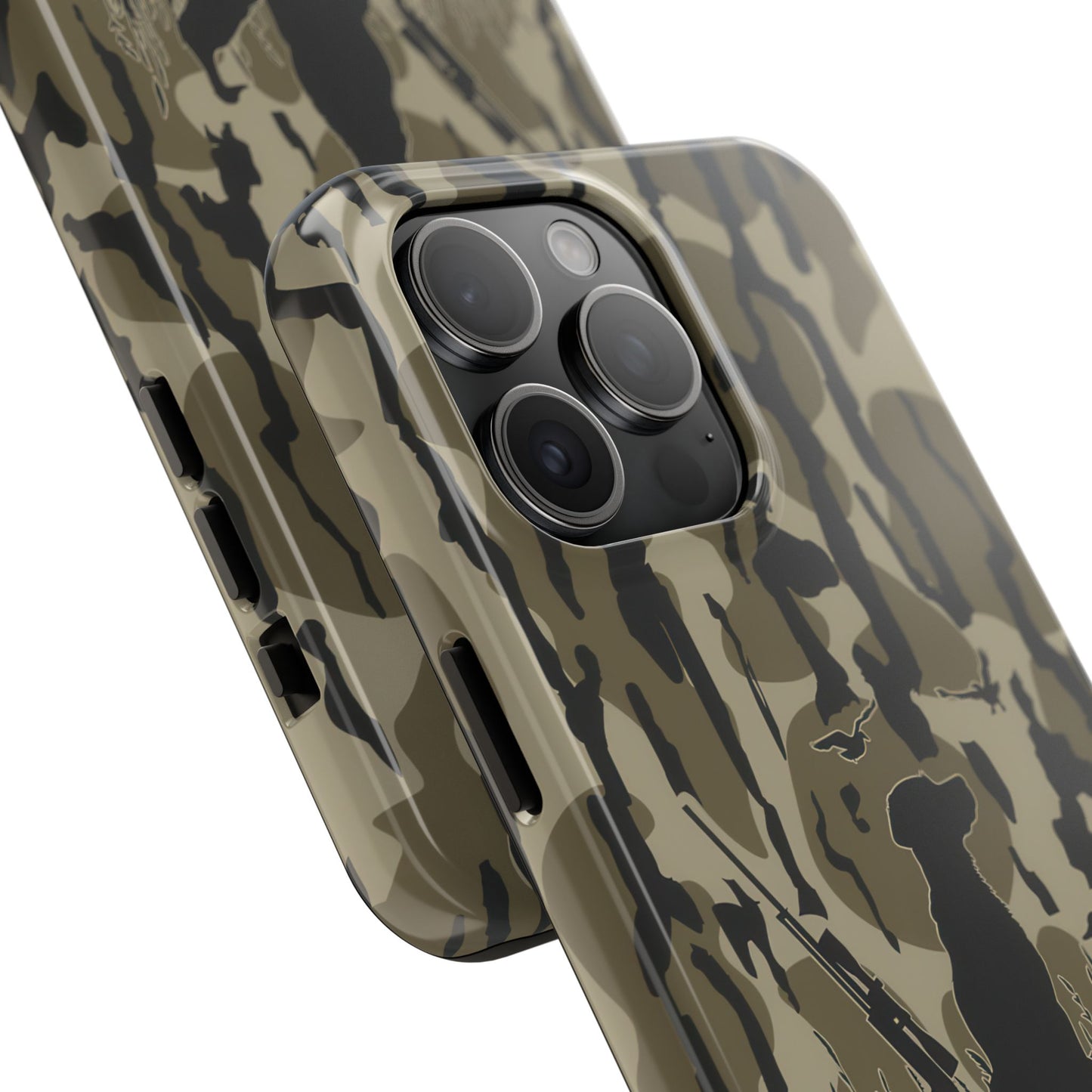 VINTAGE DUCK HUNTING CAMO TOUGH PHONE CASE – DOG HUNTER GIFT