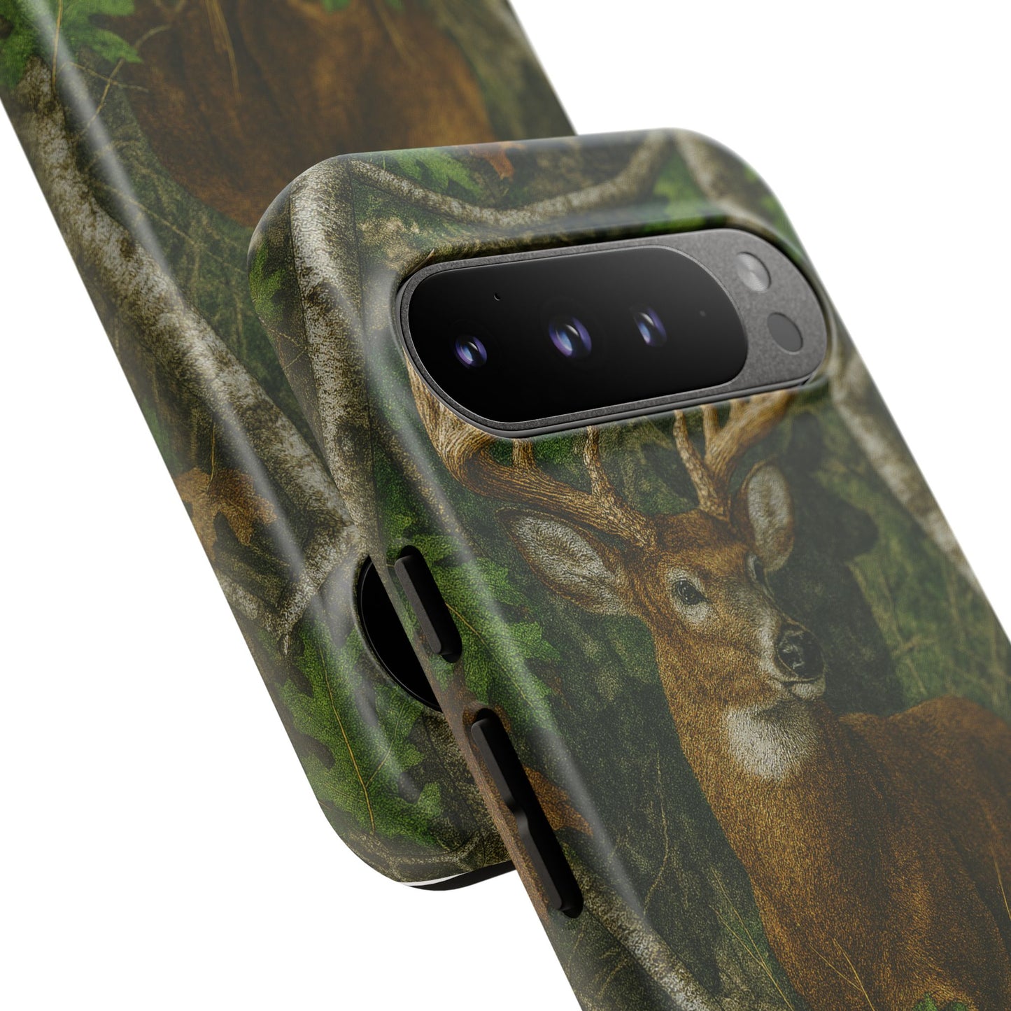 Deer Vintage Tree Camouflage Tough Phone Case