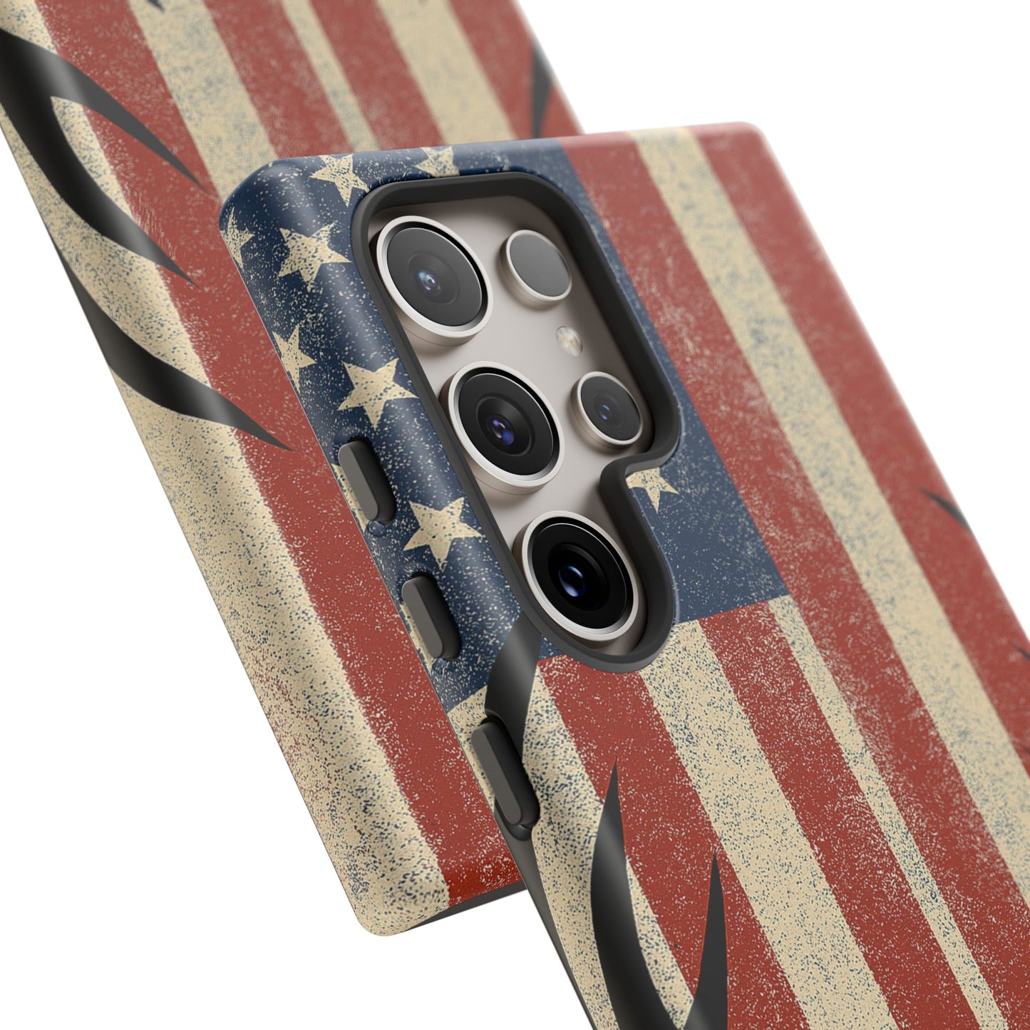 Deer Hunting American Flag Tough Phone Case