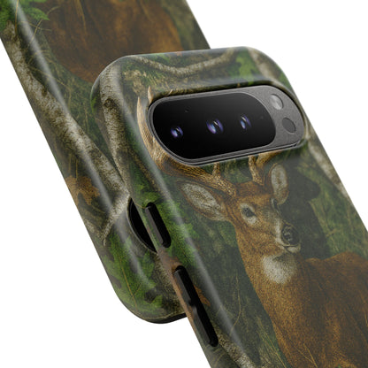 Deer Vintage Tree Camouflage Tough Phone Case