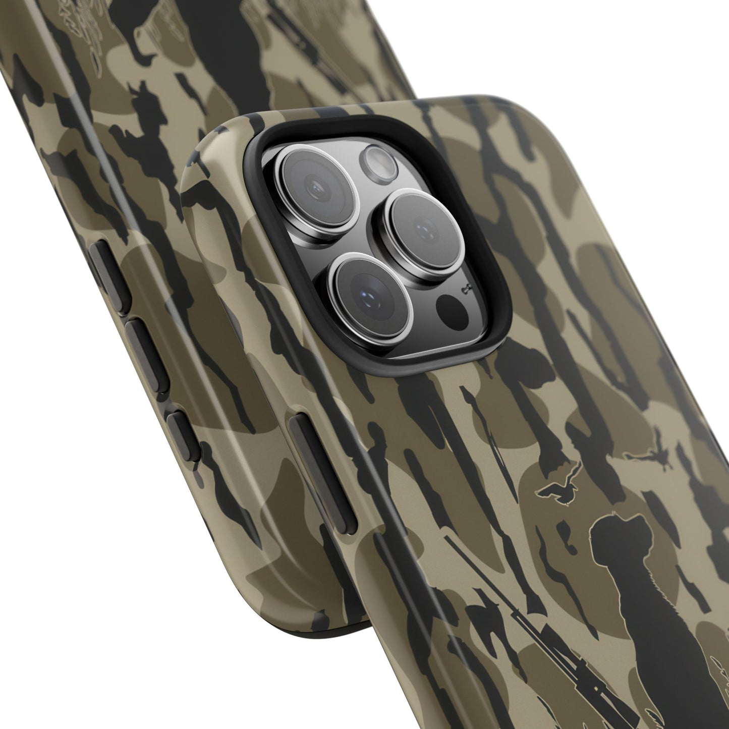 VINTAGE DUCK HUNTING CAMO TOUGH PHONE CASE – DOG HUNTER GIFT