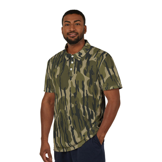 Camo Print Unisex Polo Shirt