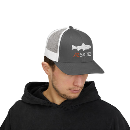 Mountain Trout Flat Brim Trucker Cap