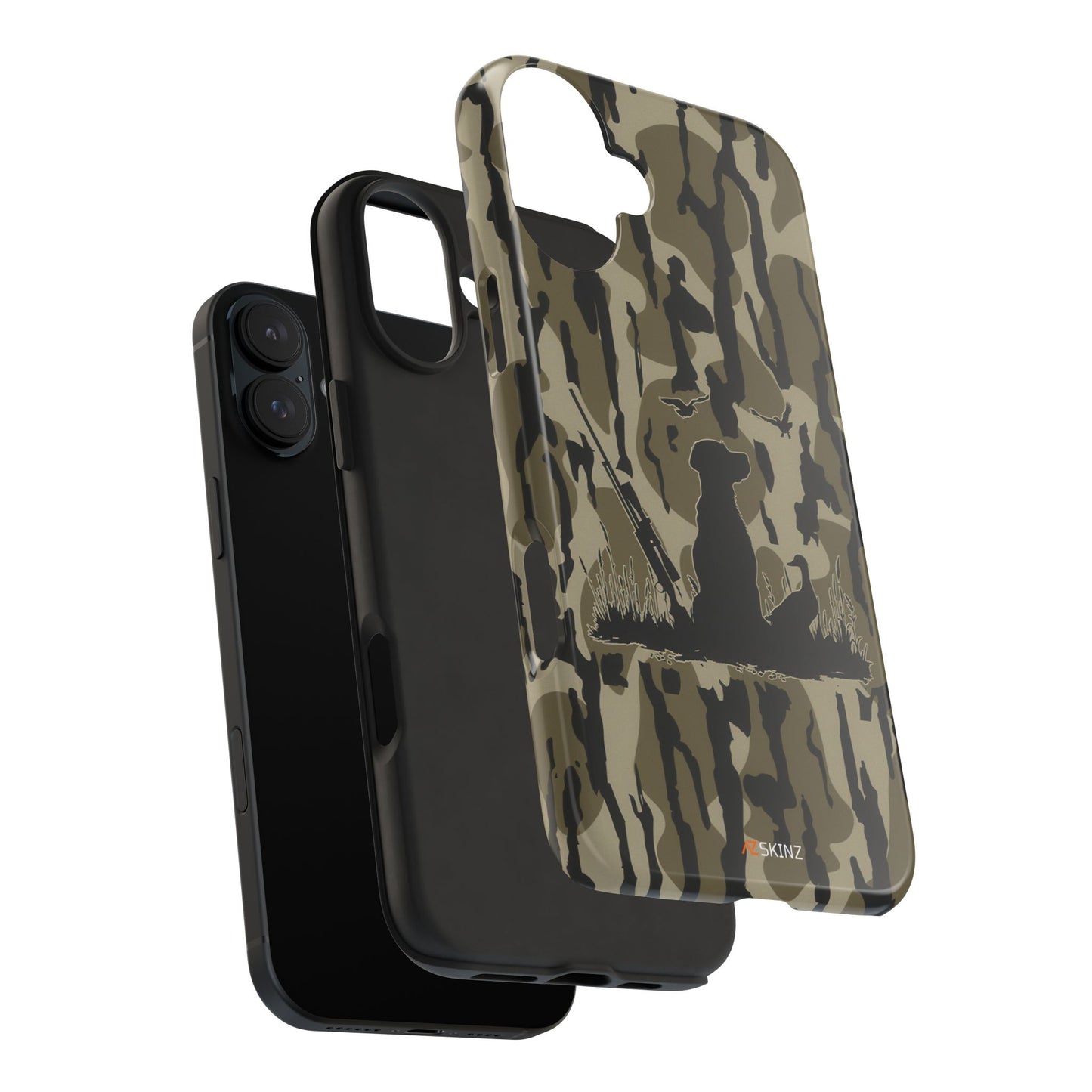 VINTAGE DUCK HUNTING CAMO TOUGH PHONE CASE – DOG HUNTER GIFT