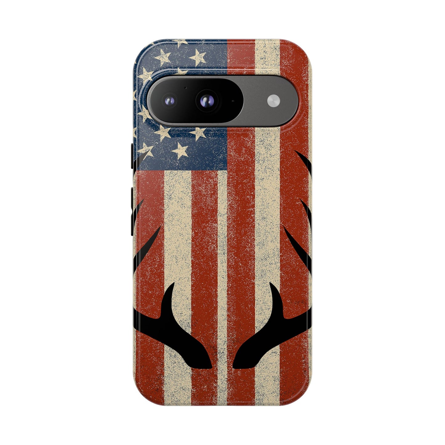 Deer Hunting American Flag Tough Phone Case
