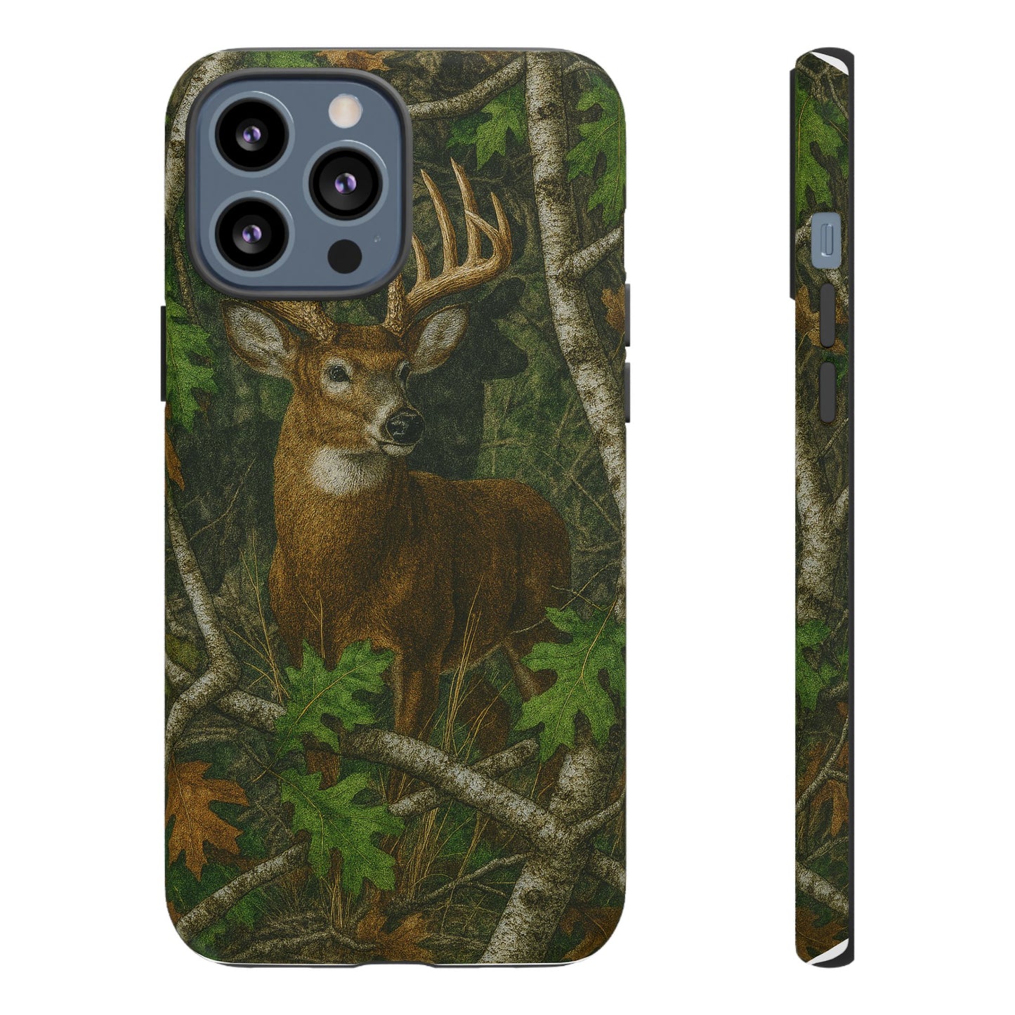 Deer Vintage Tree Camouflage Tough Phone Case