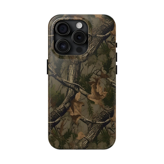 Camouflage Tree Pattern Tough Phone Case