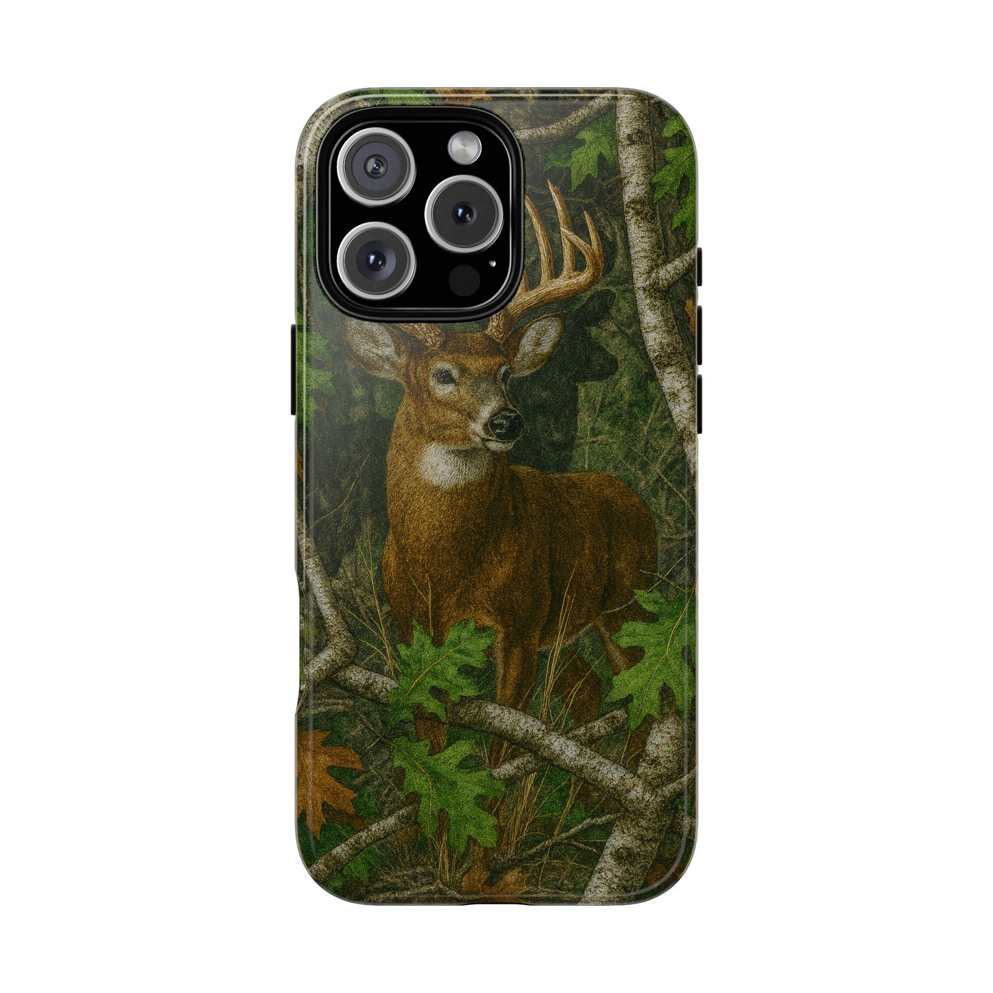 Deer Vintage Tree Camouflage Tough Phone Case