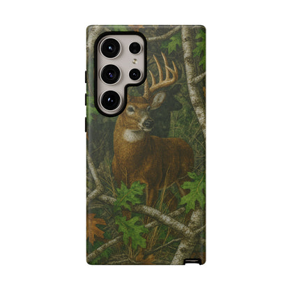 Deer Vintage Tree Camouflage Tough Phone Case