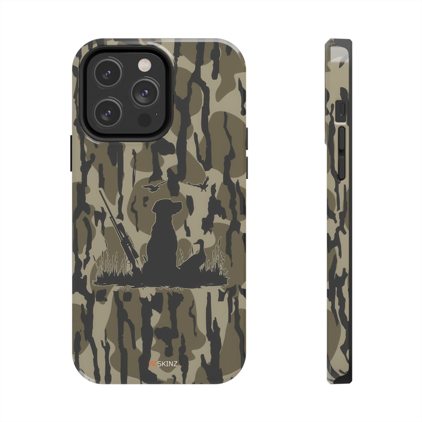 VINTAGE DUCK HUNTING CAMO TOUGH PHONE CASE – DOG HUNTER GIFT