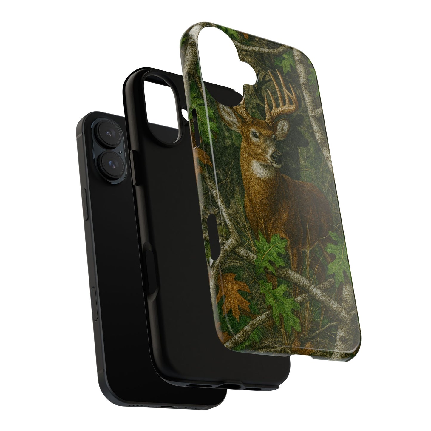 Deer Vintage Tree Camouflage Tough Phone Case