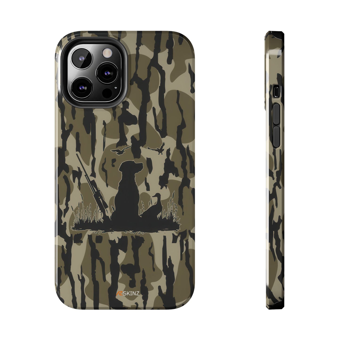 VINTAGE DUCK HUNTING CAMO TOUGH PHONE CASE – DOG HUNTER GIFT