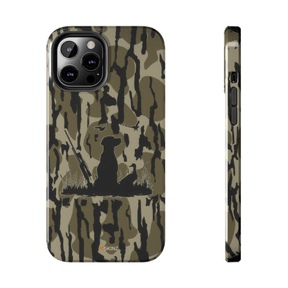 VINTAGE DUCK HUNTING CAMO TOUGH PHONE CASE – DOG HUNTER GIFT