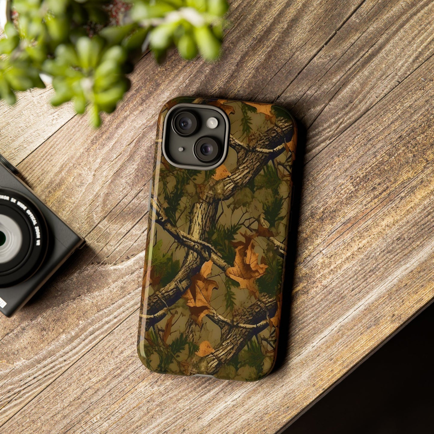 TREE CAMO HUNTING TOUGH PHONE CASE