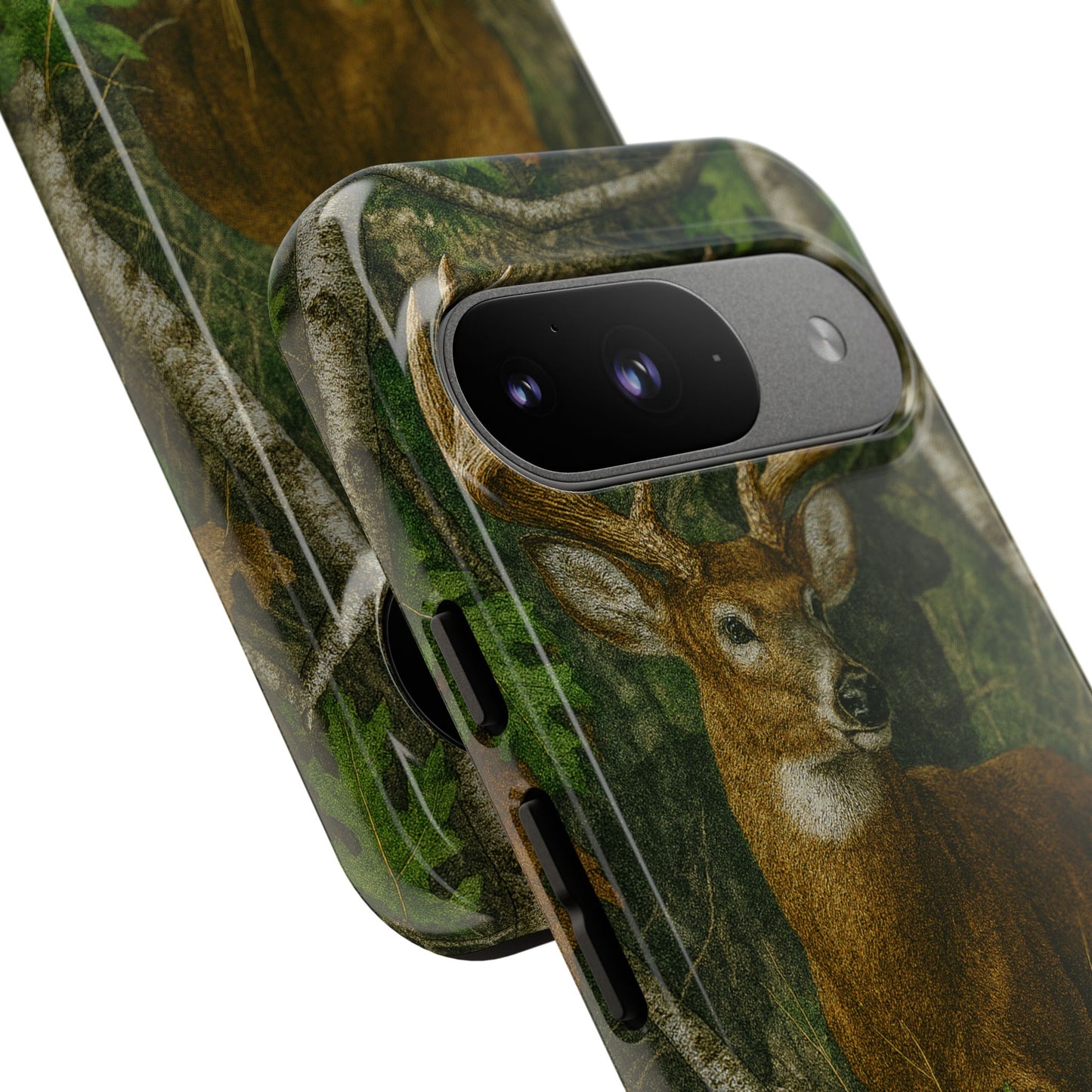 Deer Vintage Tree Camouflage Tough Phone Case