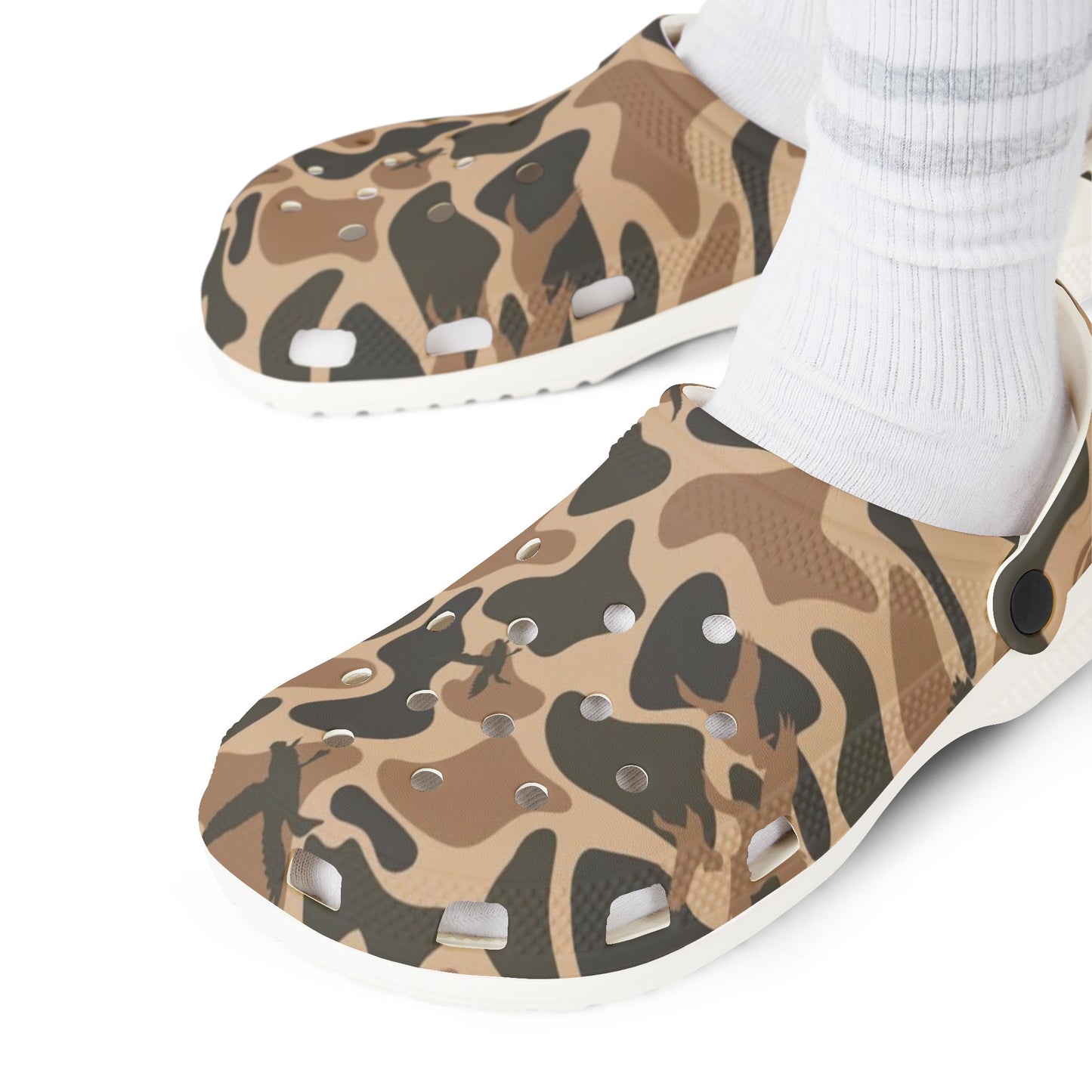 Old School Camo EVA Foam Slip-On Shoes