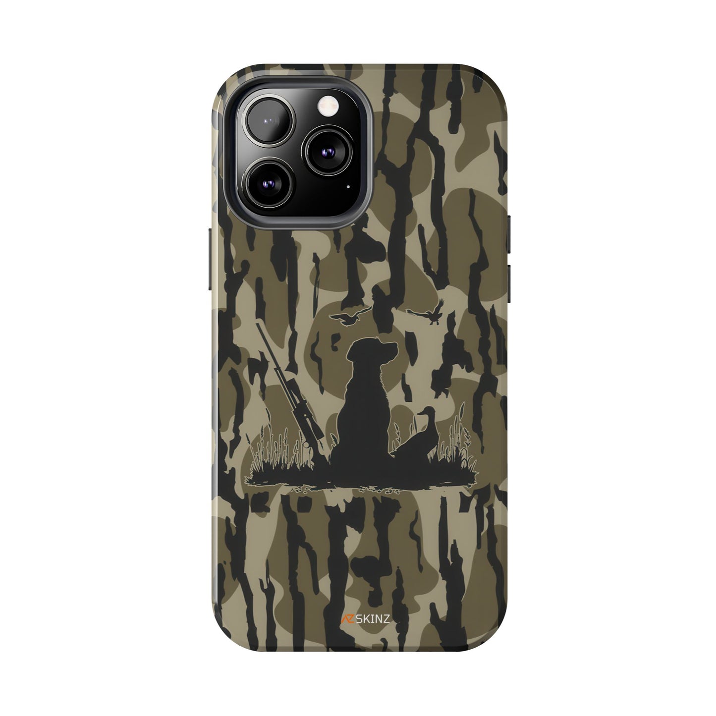 VINTAGE DUCK HUNTING CAMO TOUGH PHONE CASE – DOG HUNTER GIFT