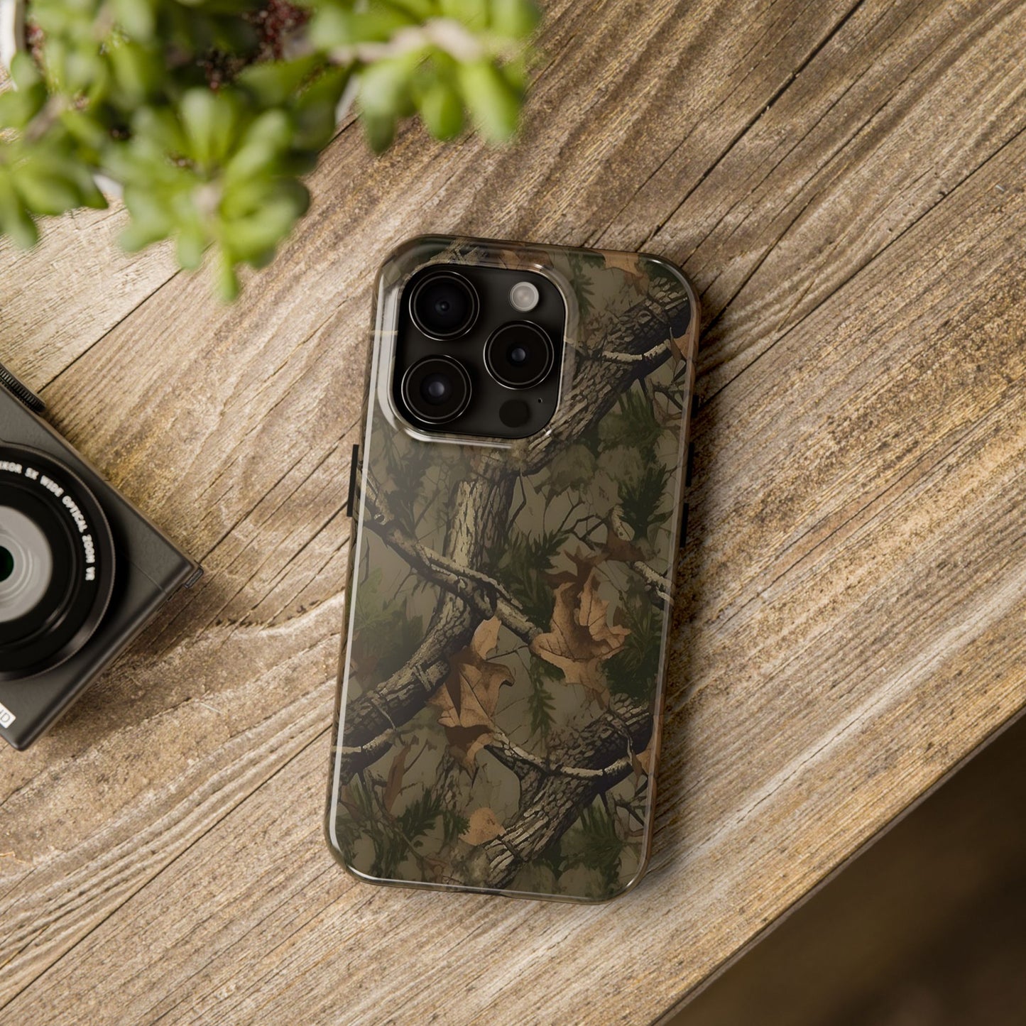Camouflage Tree Pattern Tough Phone Case