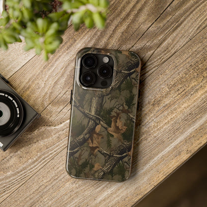Camouflage Tree Pattern Tough Phone Case