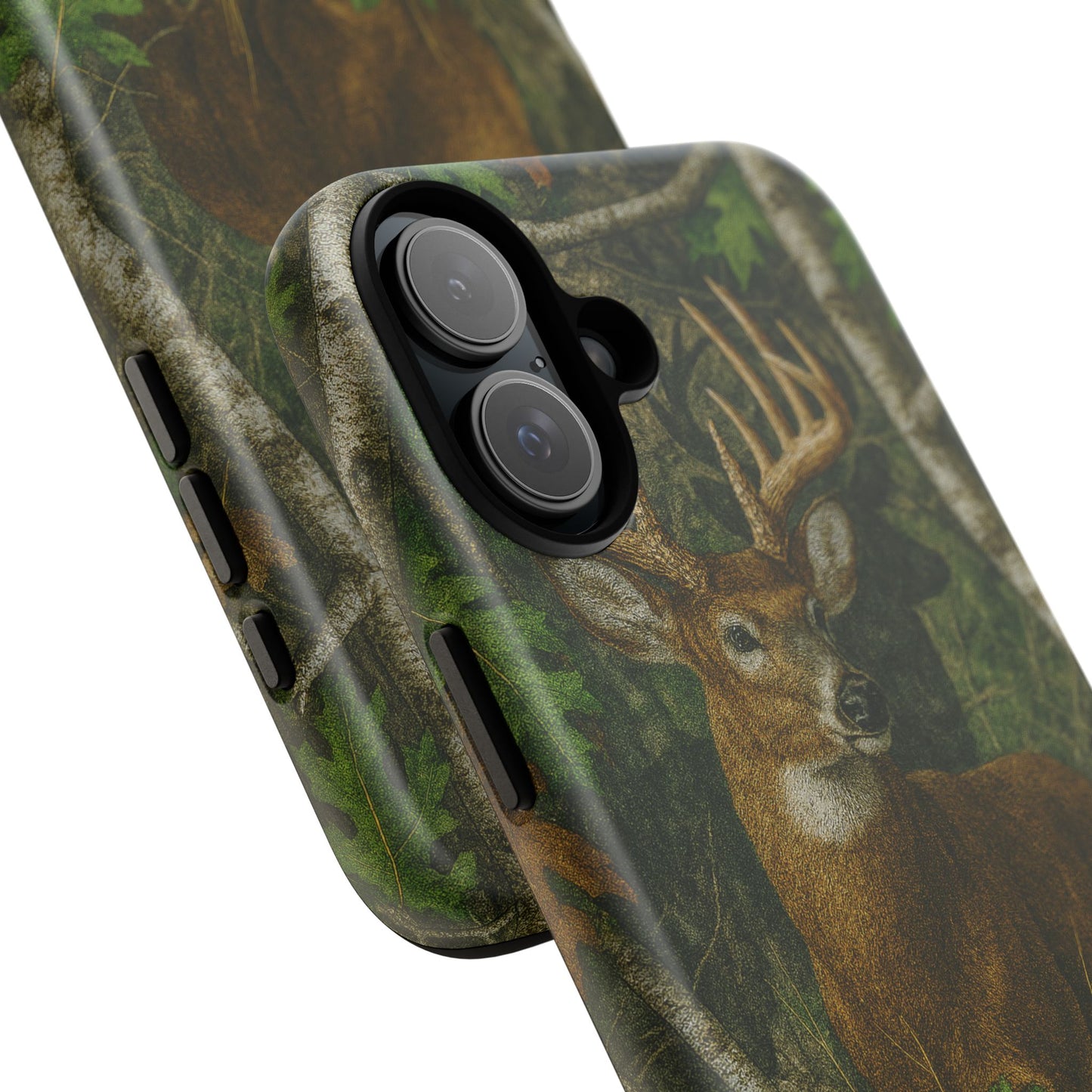 Deer Vintage Tree Camouflage Tough Phone Case