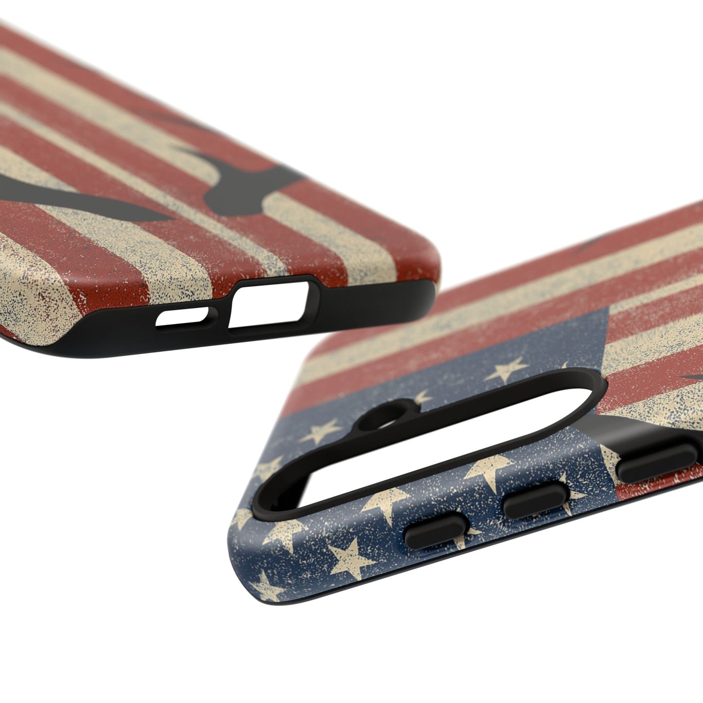 Deer Hunting American Flag Tough Phone Case