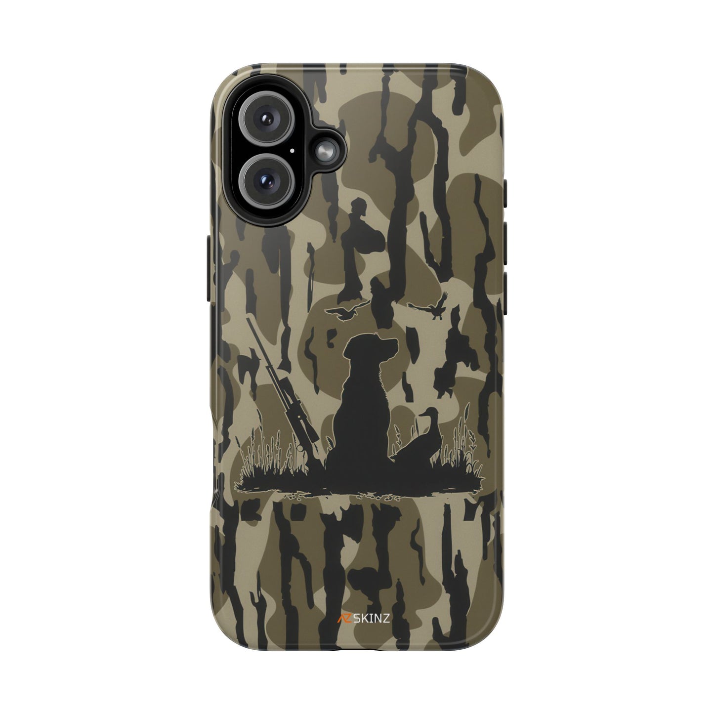 VINTAGE DUCK HUNTING CAMO TOUGH PHONE CASE – DOG HUNTER GIFT