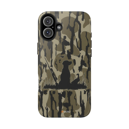 VINTAGE DUCK HUNTING CAMO TOUGH PHONE CASE – DOG HUNTER GIFT