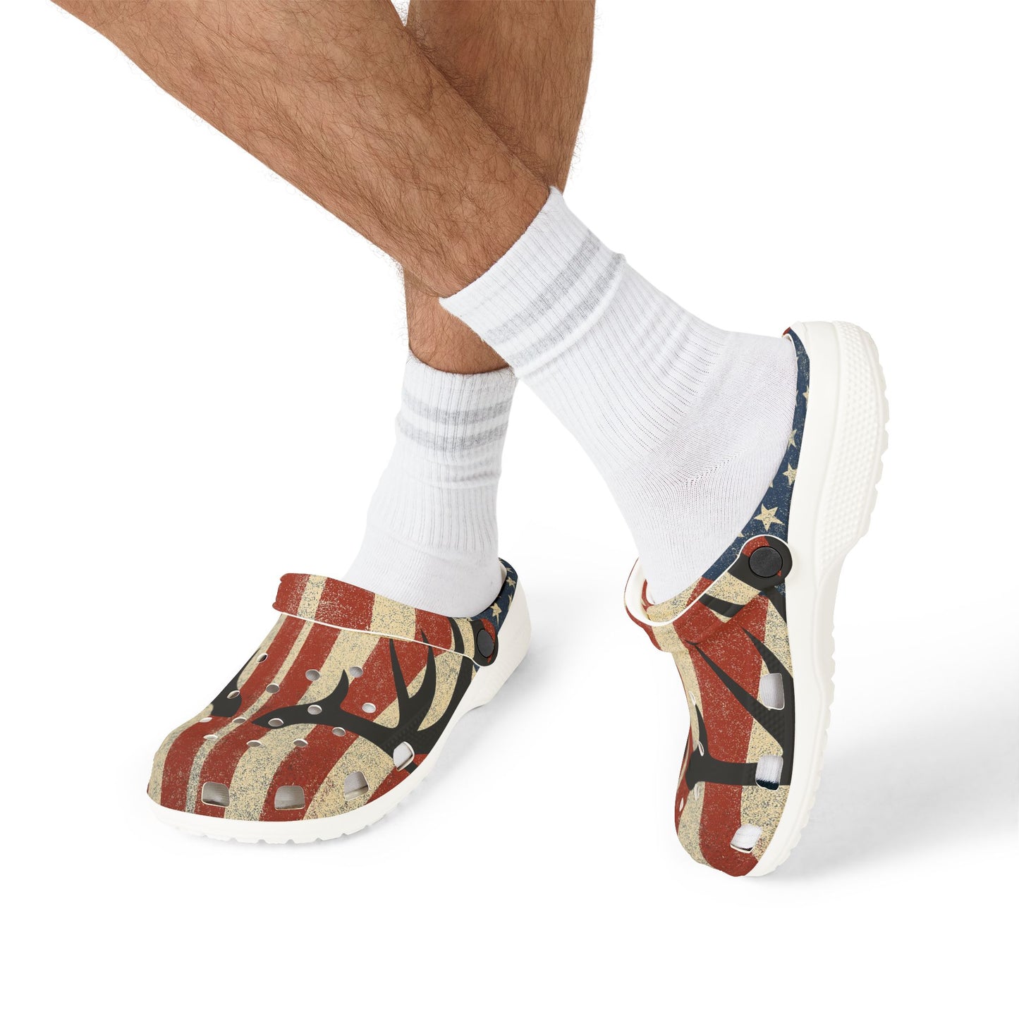 Deer Patriotic EVA Foam Rubber Shoes