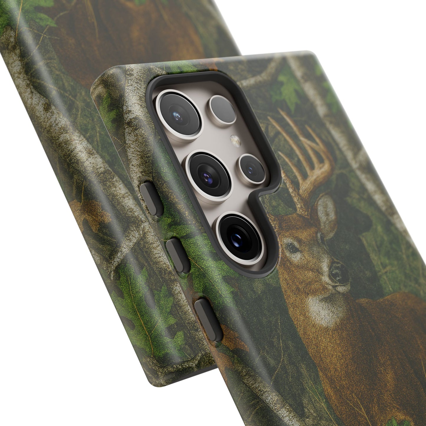 Deer Vintage Tree Camouflage Tough Phone Case