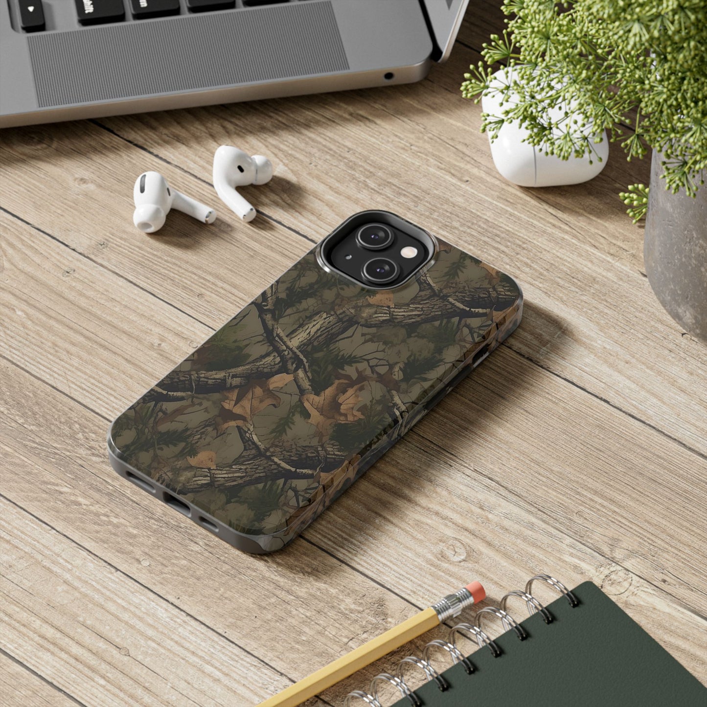 Camouflage Tree Pattern Tough Phone Case