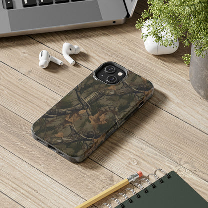 Camouflage Tree Pattern Tough Phone Case