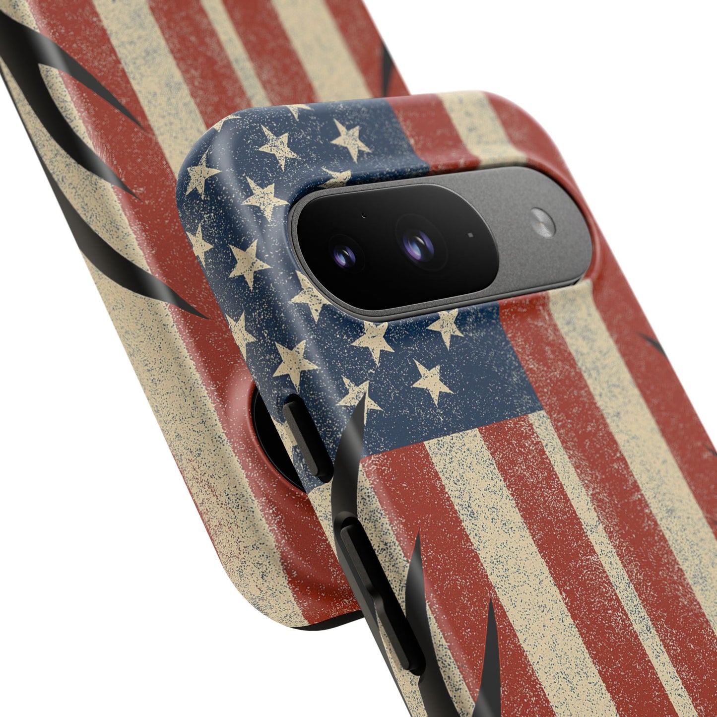 Deer Hunting American Flag Tough Phone Case