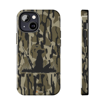 VINTAGE DUCK HUNTING CAMO TOUGH PHONE CASE – DOG HUNTER GIFT