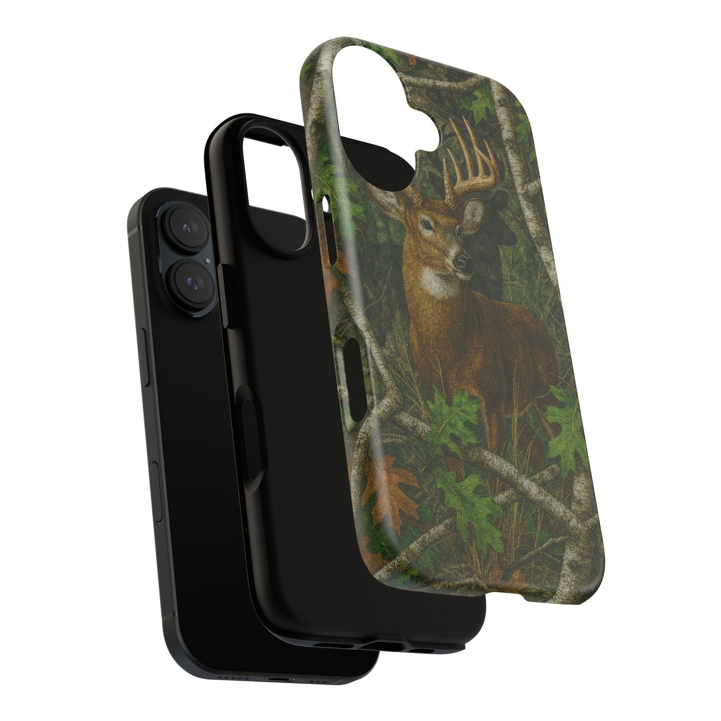 Deer Vintage Tree Camouflage Tough Phone Case