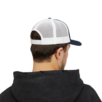 Mountain Trout Flat Brim Trucker Cap