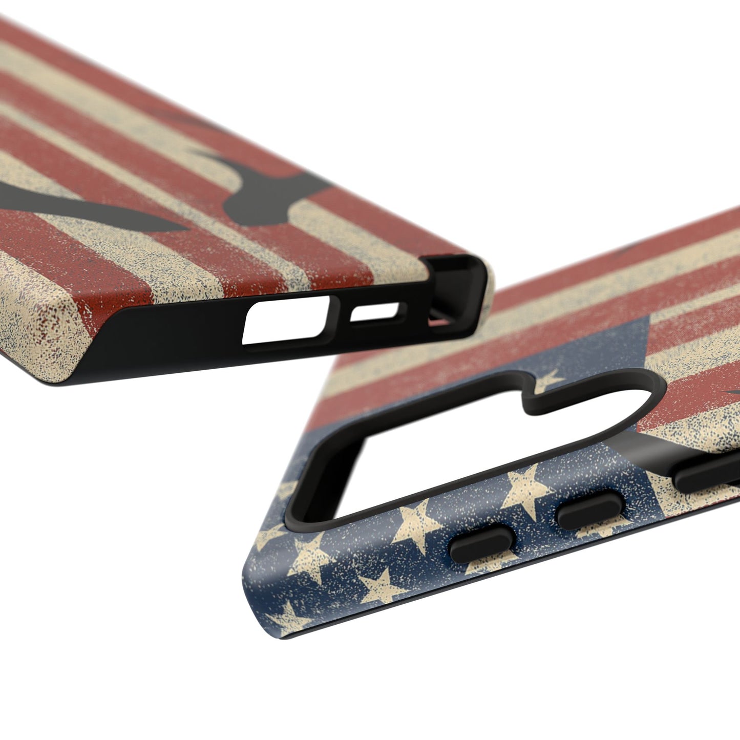 Deer Hunting American Flag Tough Phone Case