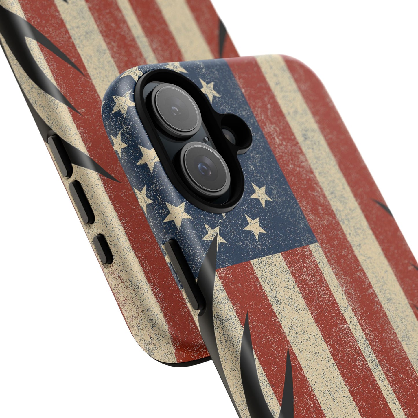 Deer Hunting American Flag Tough Phone Case