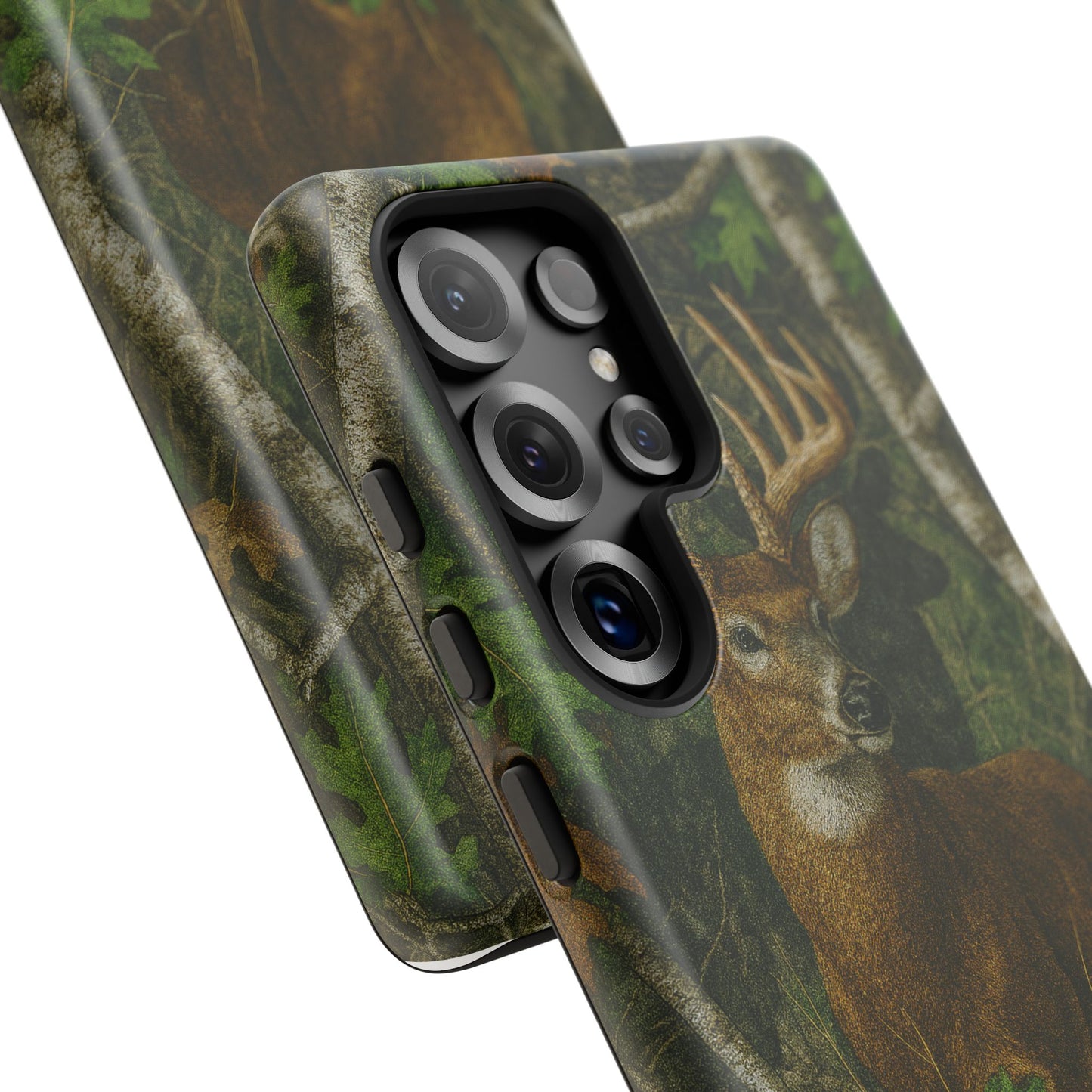Deer Vintage Tree Camouflage Tough Phone Case