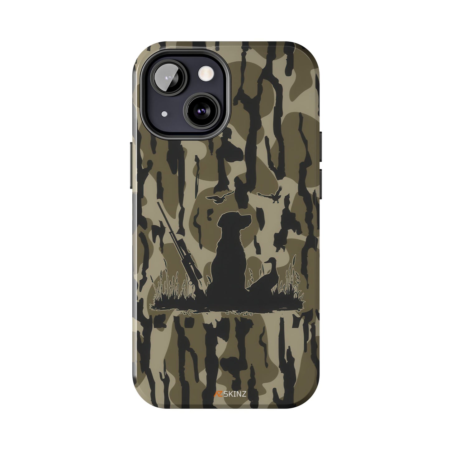 VINTAGE DUCK HUNTING CAMO TOUGH PHONE CASE – DOG HUNTER GIFT