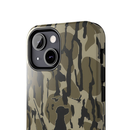 VINTAGE DUCK HUNTING CAMO TOUGH PHONE CASE – DOG HUNTER GIFT