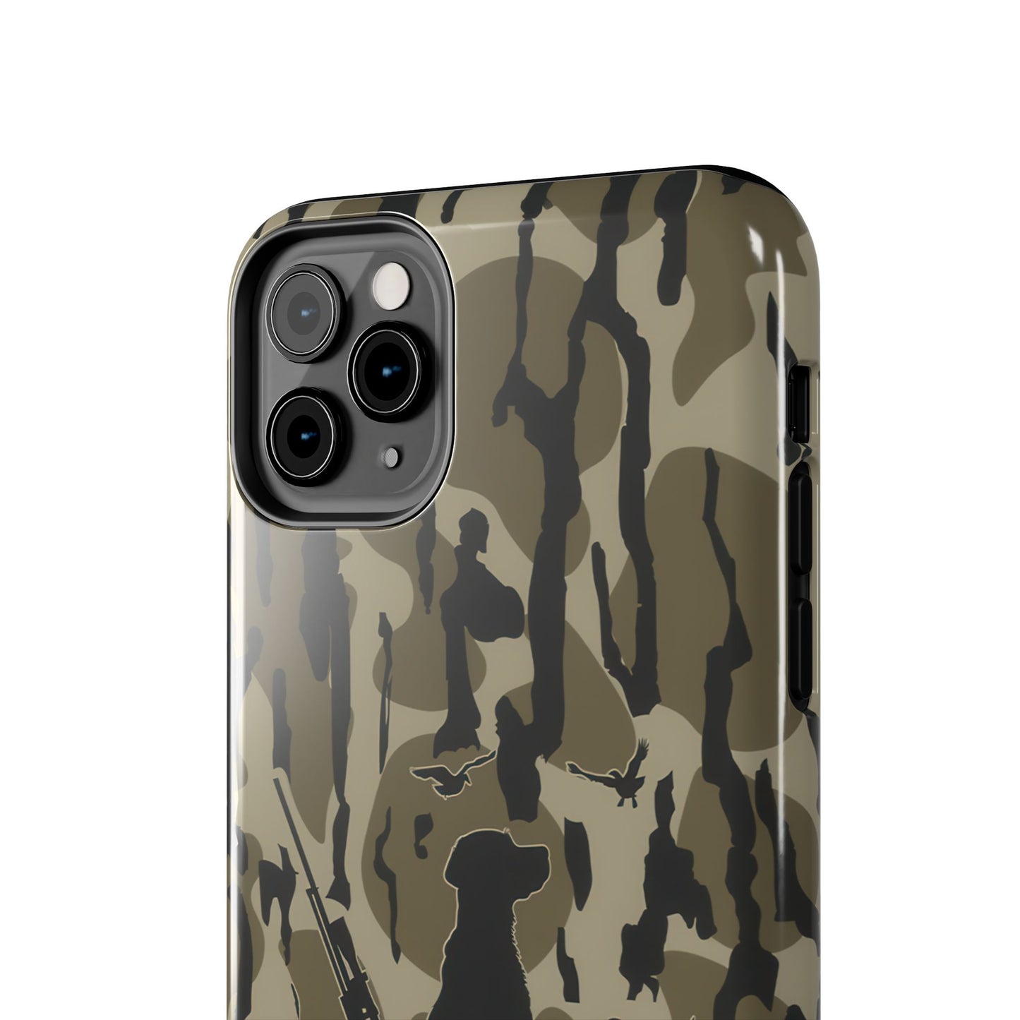 VINTAGE DUCK HUNTING CAMO TOUGH PHONE CASE – DOG HUNTER GIFT