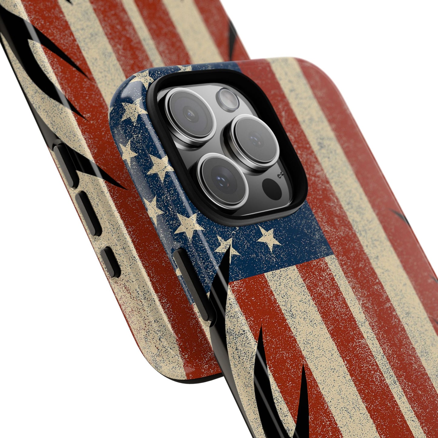 Deer Hunting American Flag Tough Phone Case