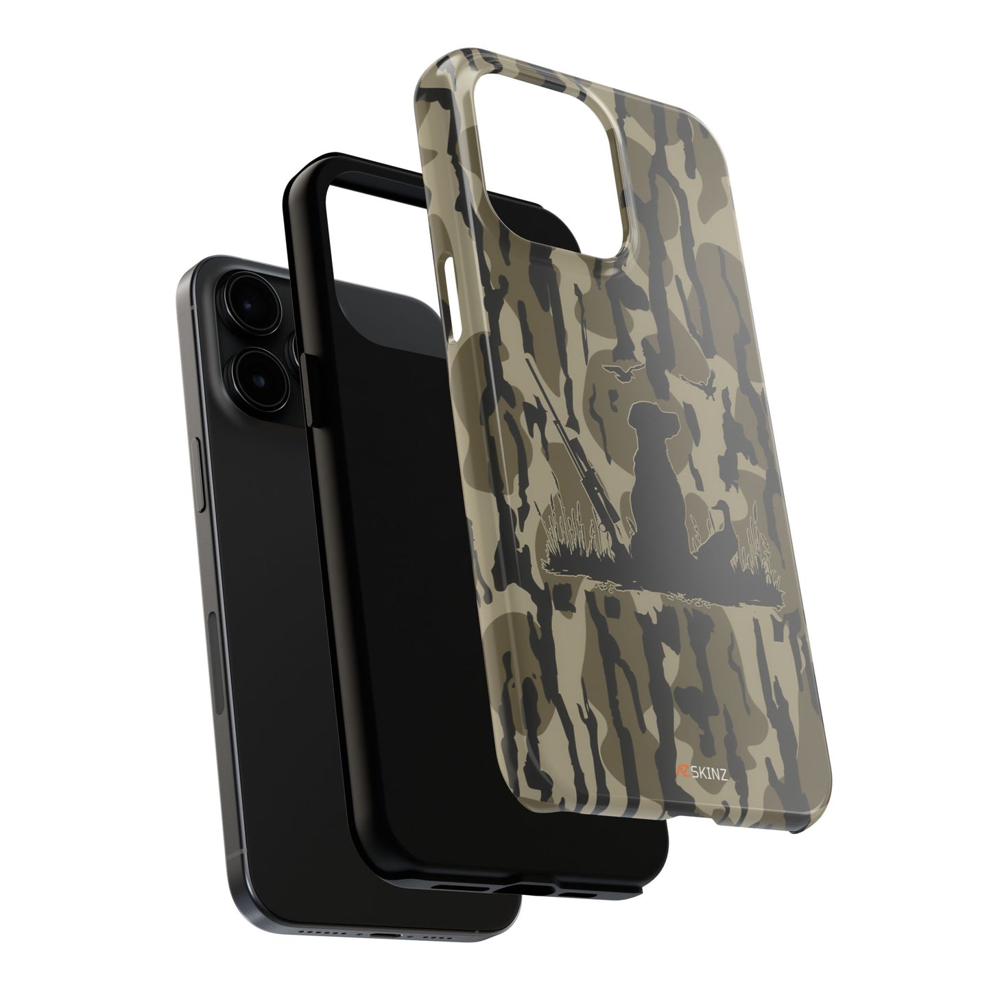 VINTAGE DUCK HUNTING CAMO TOUGH PHONE CASE – DOG HUNTER GIFT