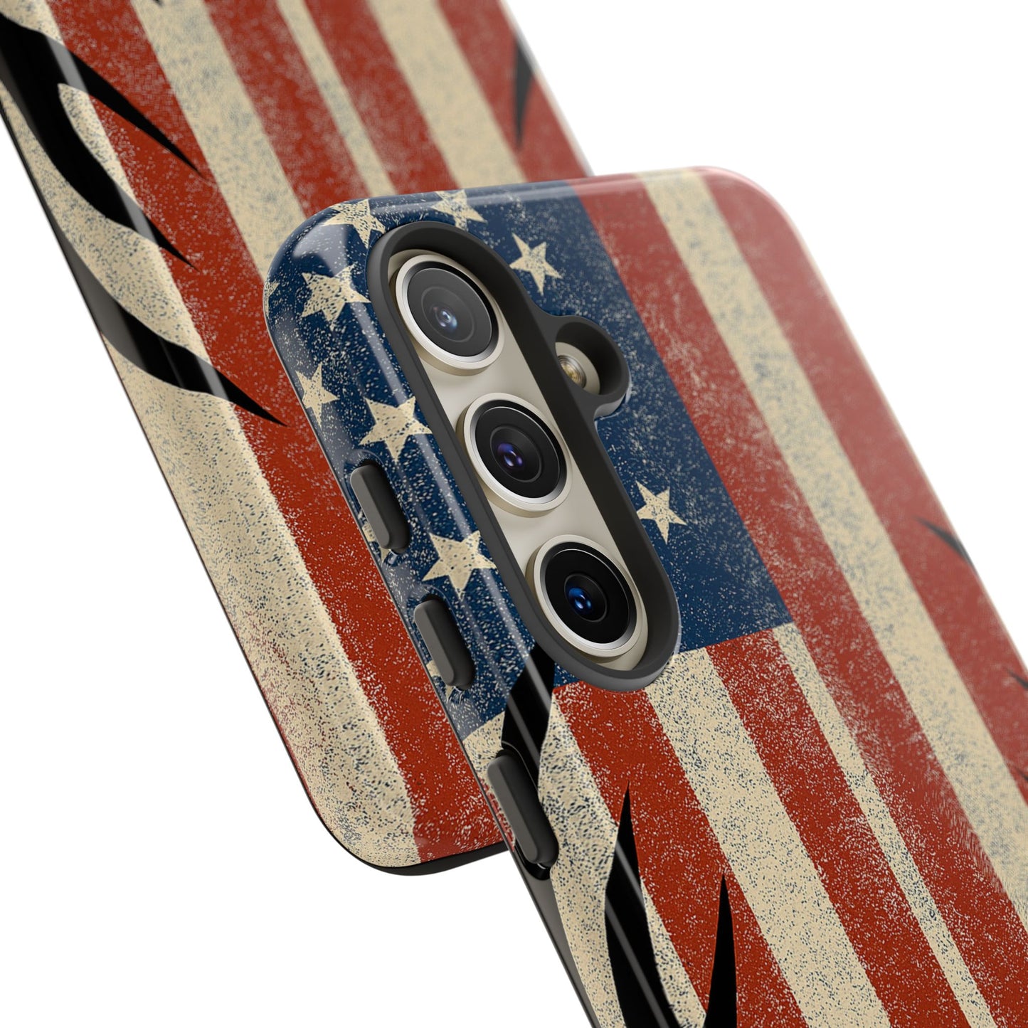 Deer Hunting American Flag Tough Phone Case